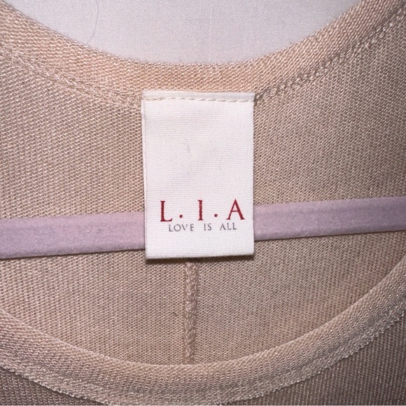 L.I.A. Love Is All Size Medium Christmas Pullover Deer Antlers Dolman Sleeves - Picture 7 of 8